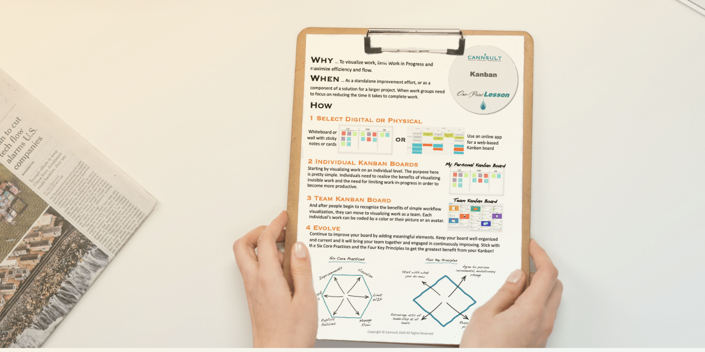 A workflow on paper