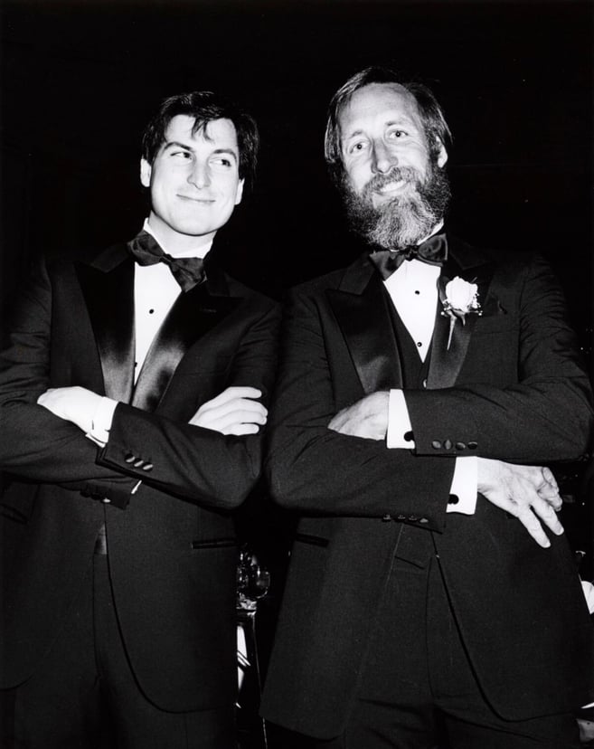 steve jobs and lee clow photo